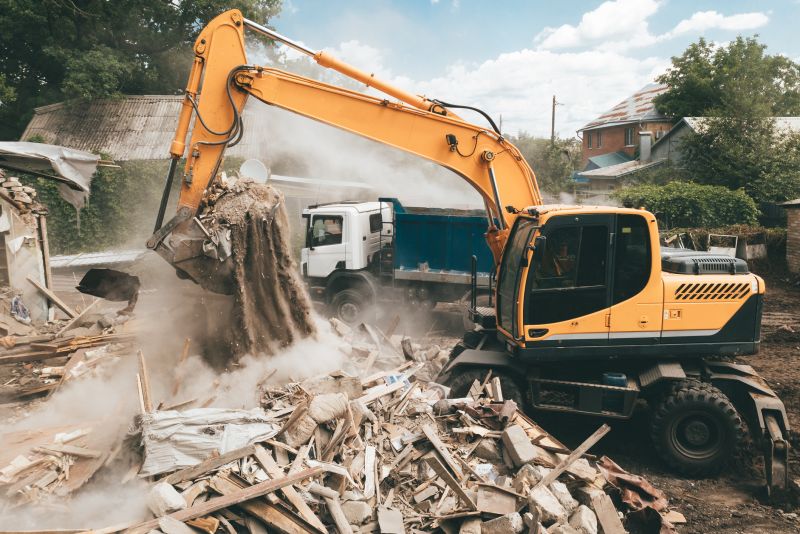 Demolition Equipment in Use