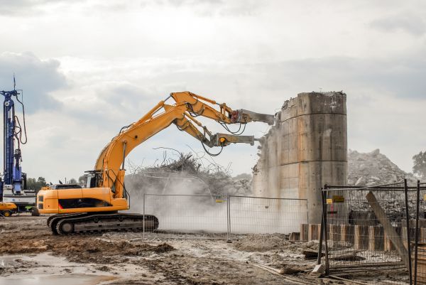 Silo Demolition in Crown Point