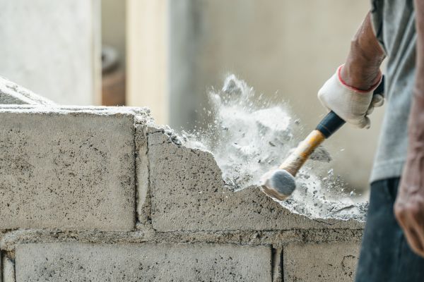 Block Wall Demolition in Crown Point